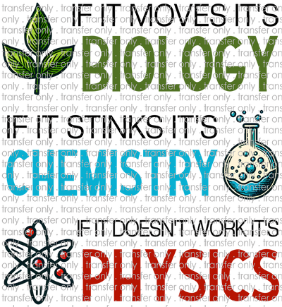 SCH 1014 If it Moves Stinks Doesn't Work Biology Chemistry Physics