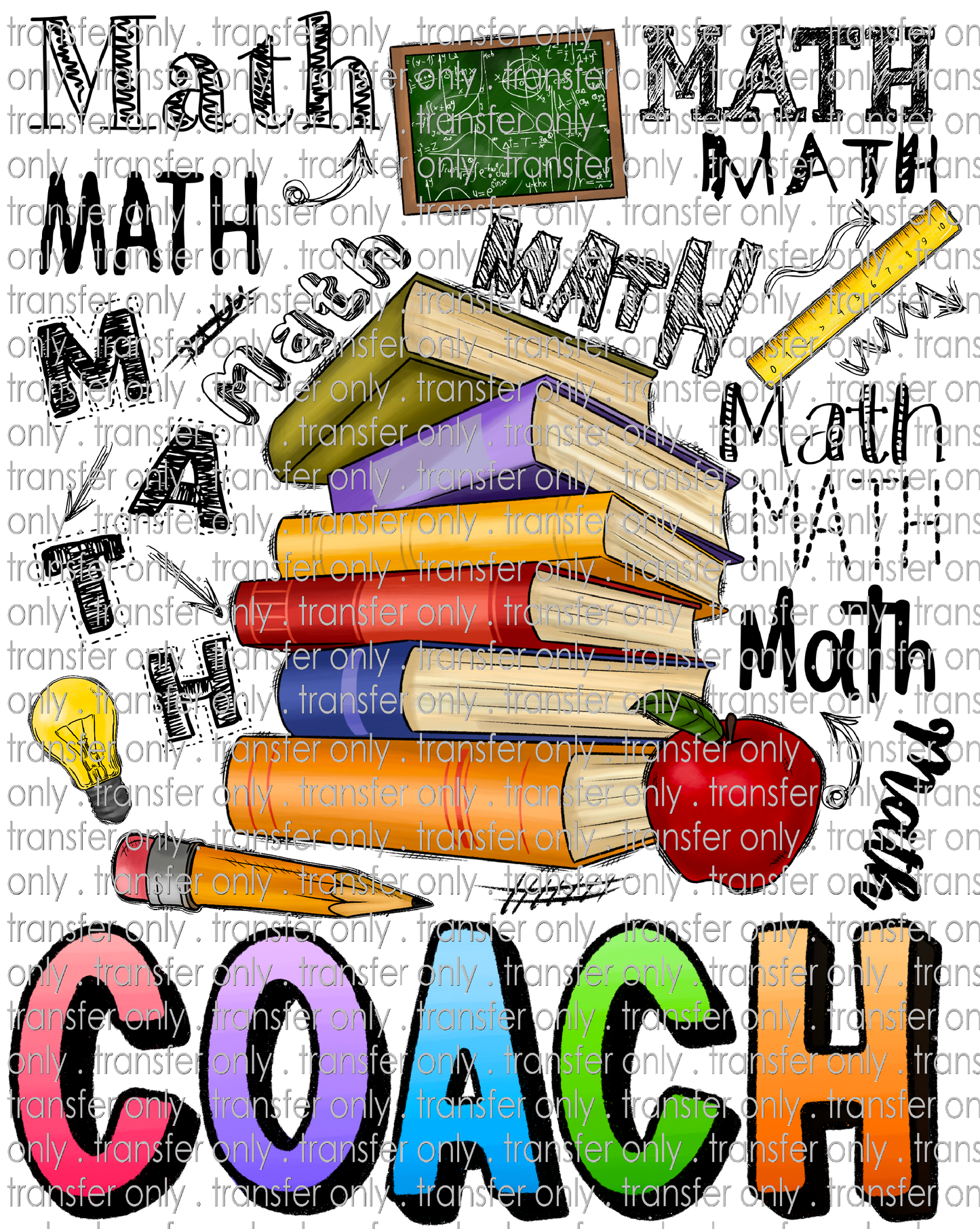 SCH 795 Math Coach Word Art