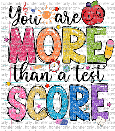 SCH 887 You are more than a Score Faux Glitter