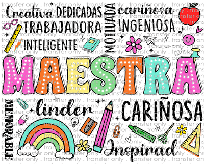 SCH 991 Maestra Word Art