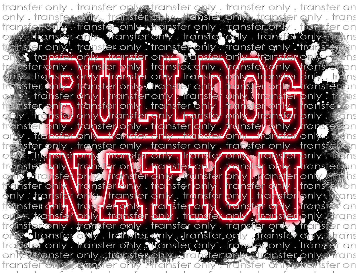 SCHMAS 168 Neon Light Bulldogs Red White