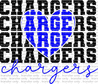 SCHMAS 176 Chargers Heart