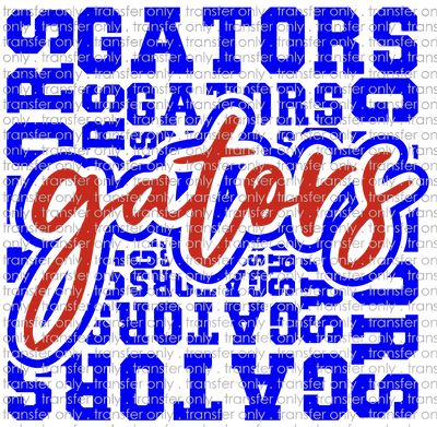 SCHMAS 208 Gators Word Art