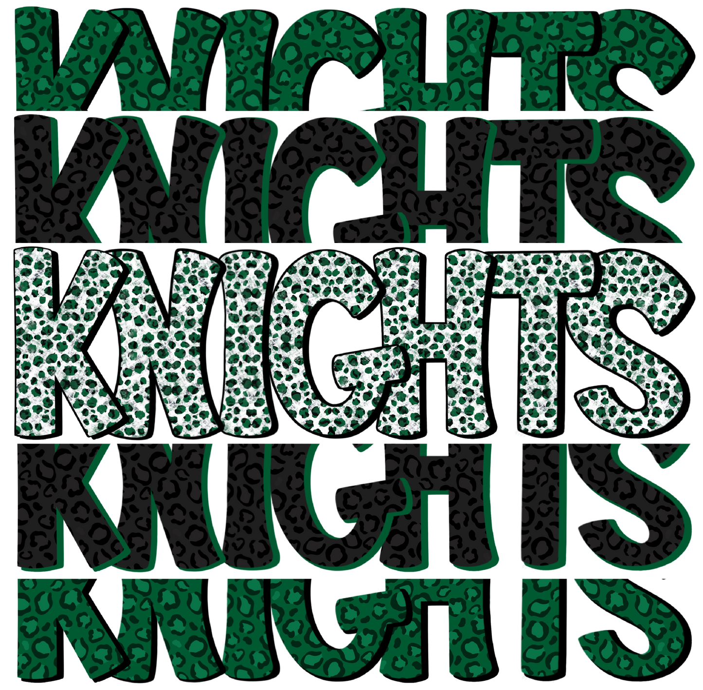 SCHMAS 257 Knights Green Black Stacked