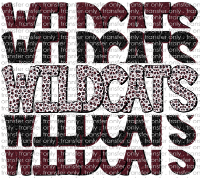 SCHMAS 258 Wildcats Maroon Black Stacked