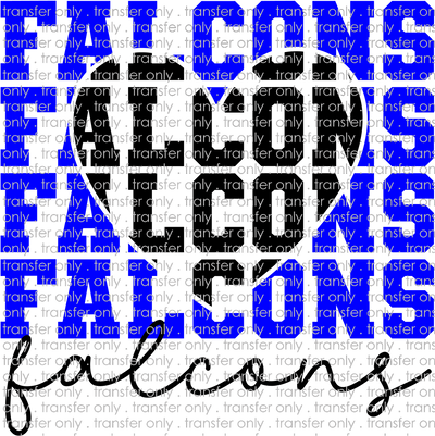 SCHMAS 264 Stacked Falcons with Heart