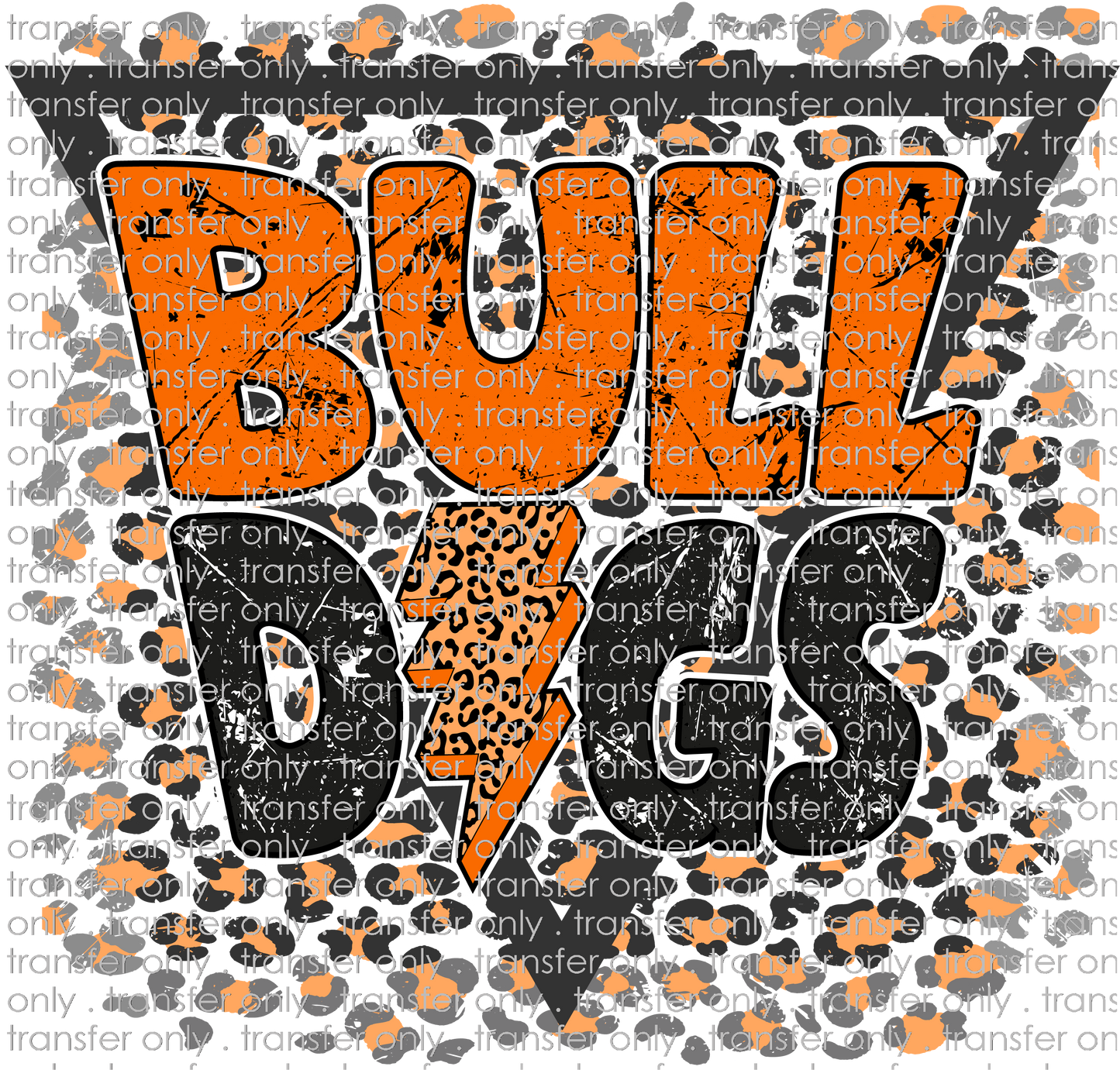 SCHMAS 276 Bulldogs Triangle Orange