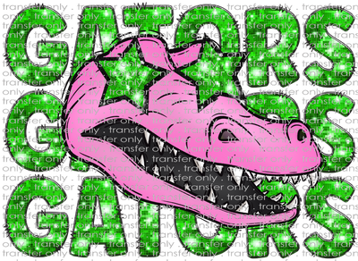 SCHMAS 319 Green Gators With Pink