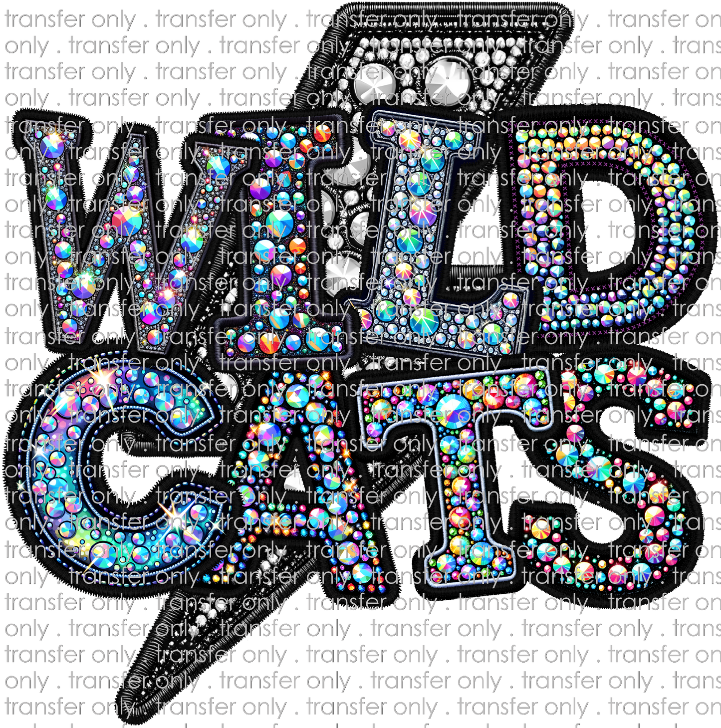 SCHMAS 383 Wildcats Faux Rhinestones