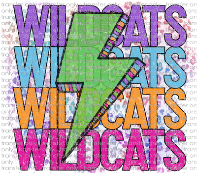 SCHMAS 398 Wildcats Stack Lightening Bolt