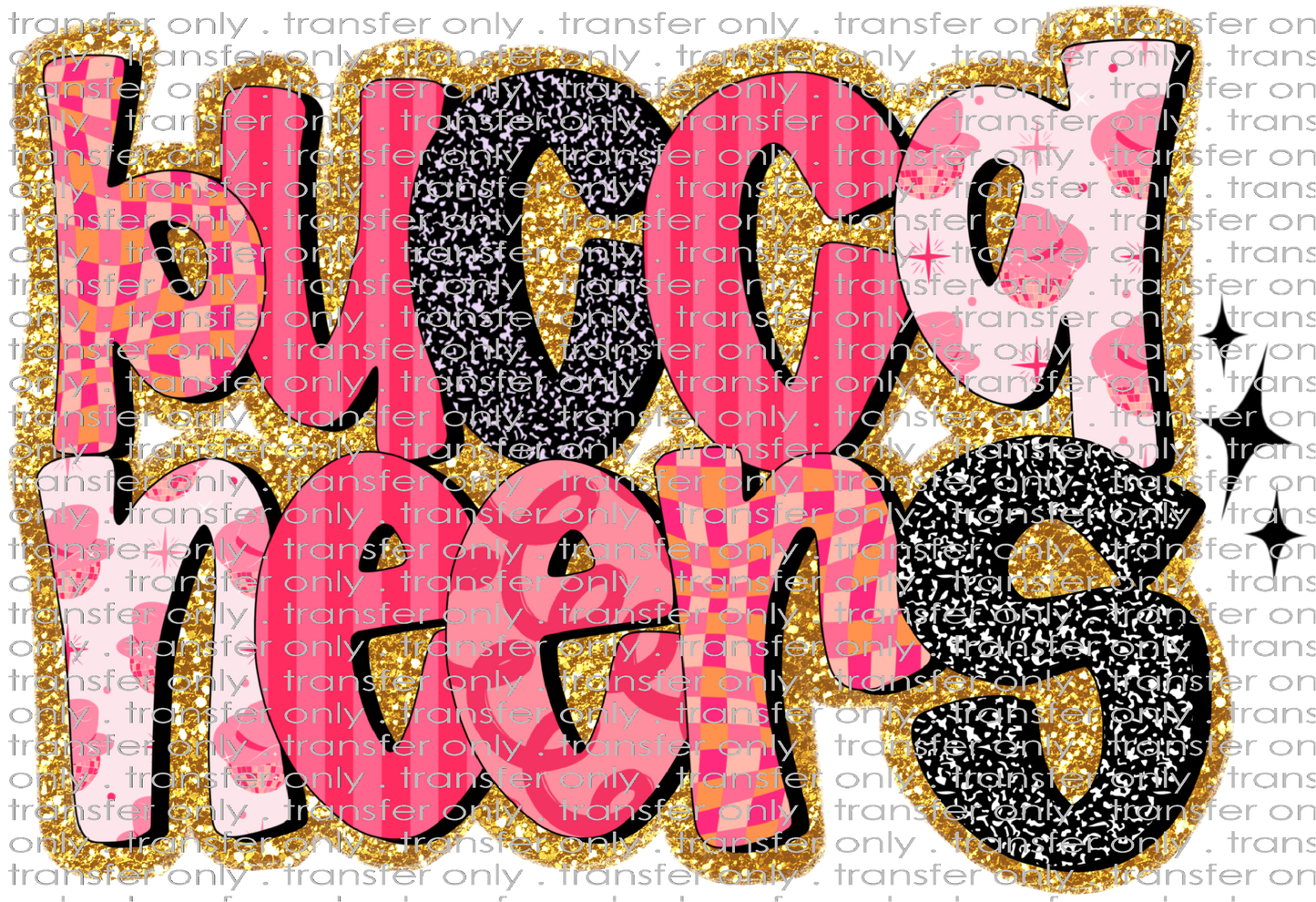 SCHMAS 423 Buccaneers Retro Faux Glitter