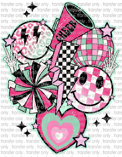 SPT 431 Retro Cheer Collage Grunge