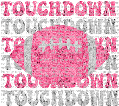 SPT 445 Touchdown Pink and Silver Faux Sequin