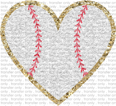 SPT 458 Faux Baseball Heart