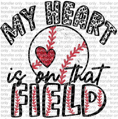 SPT 470 Leopard My Heart is on That Field Baseball