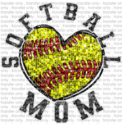 SPT 475 Softball Mom Heart