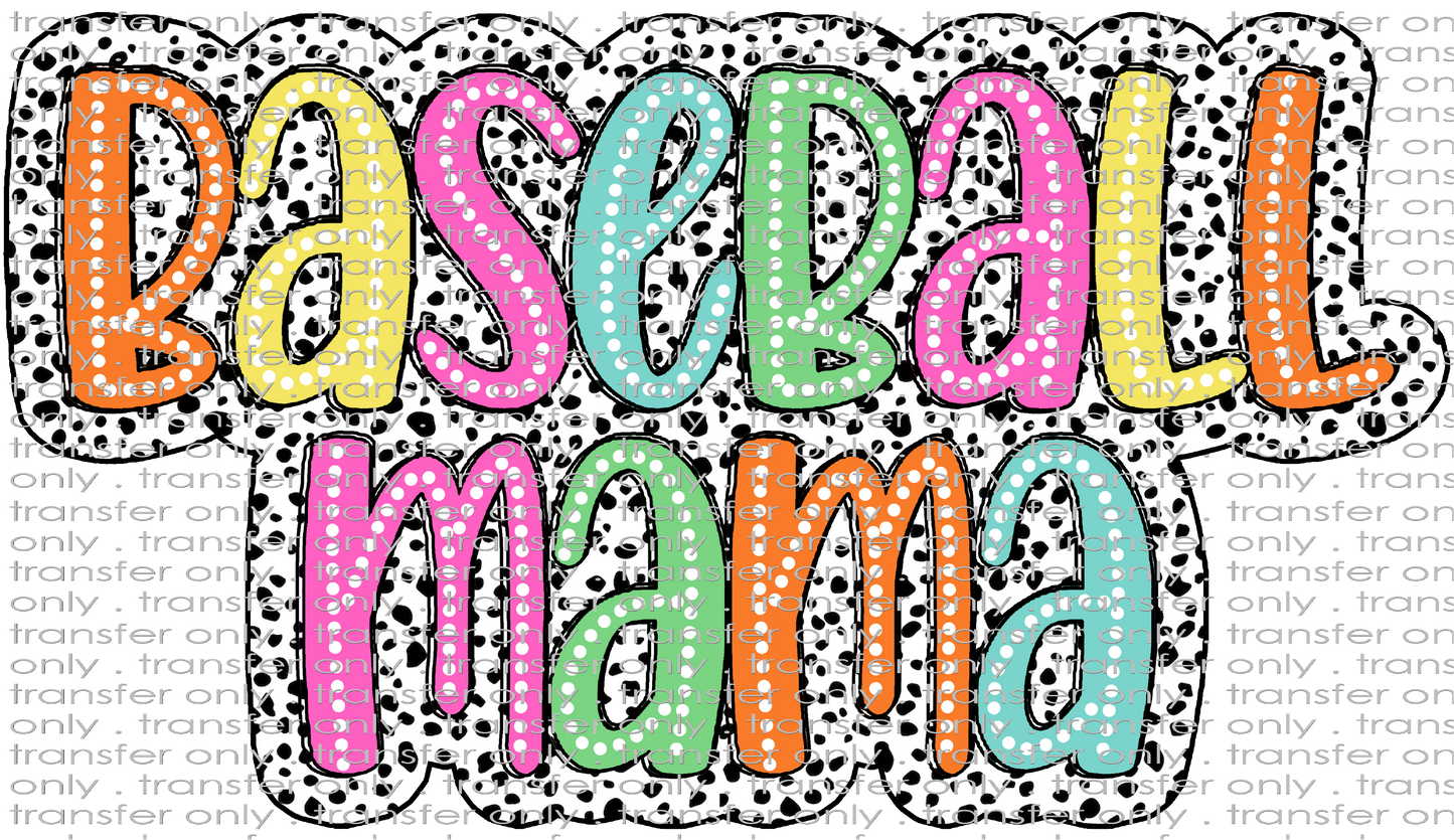 SPT 508 Baseball Mama Dalmatian Dots