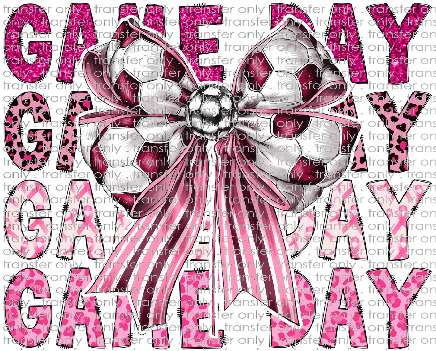 SPT 546 Game Day Pink Soccer Bow