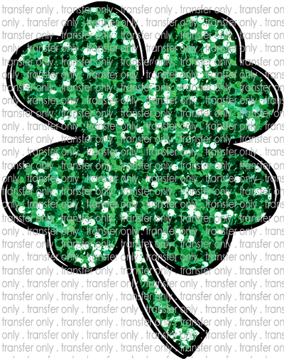 STP 127 Faux Glitter Shamrock