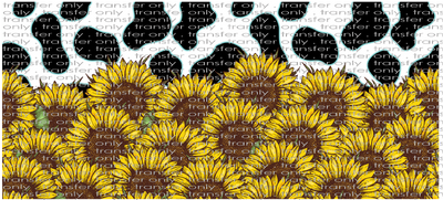 SW UV 103 Sunflower Cowprint UV DTF 16oz Wrap