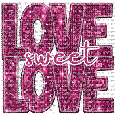 VAL 310 Love Sweet Love Faux Sequins