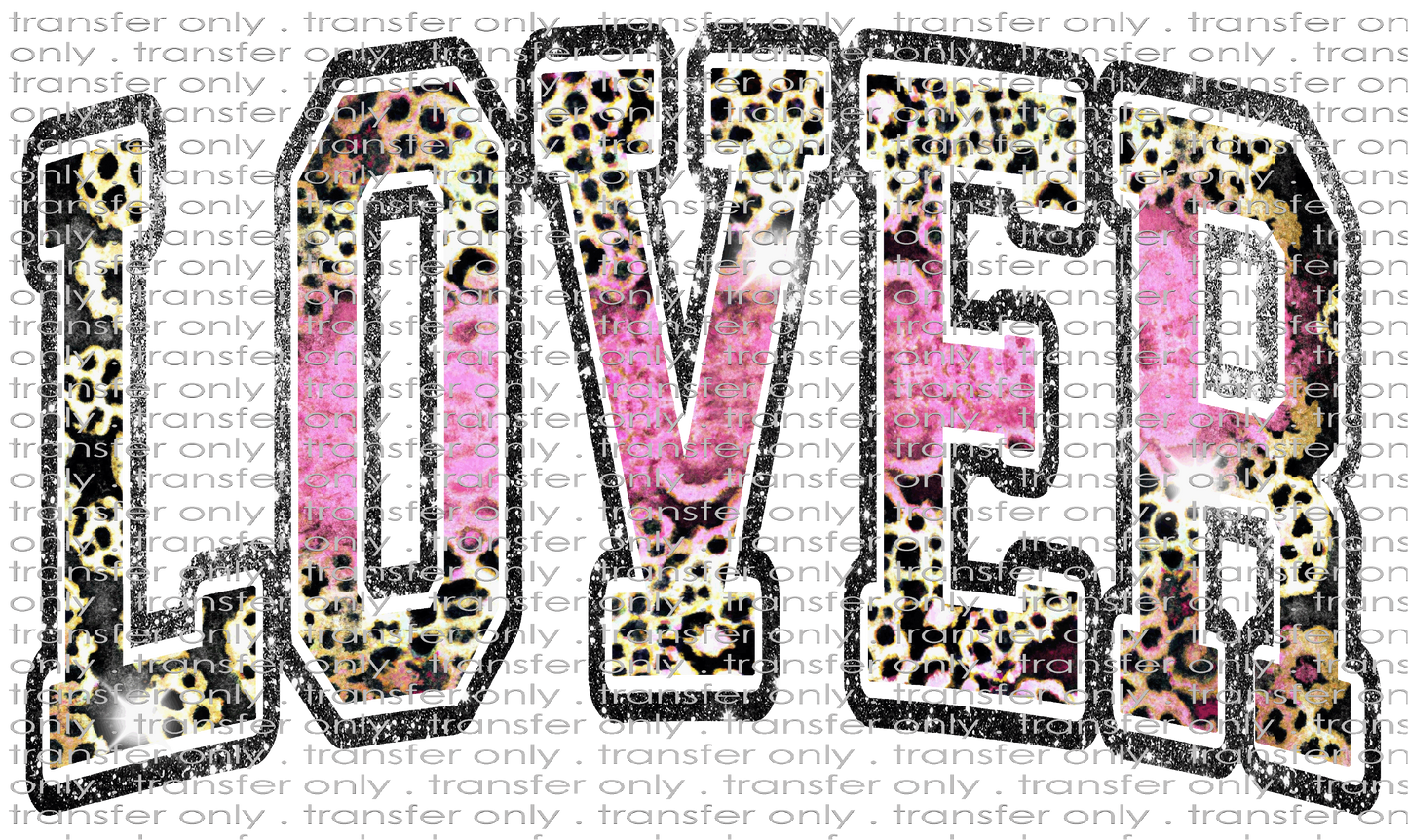 VAL 316 Leopard and Faux Black Glitter Lover