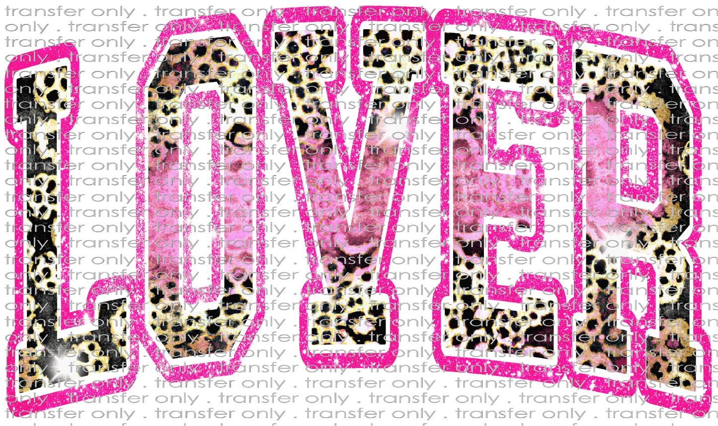 VAL 317 Leopard and Faux Bright Pink Glitter Lover