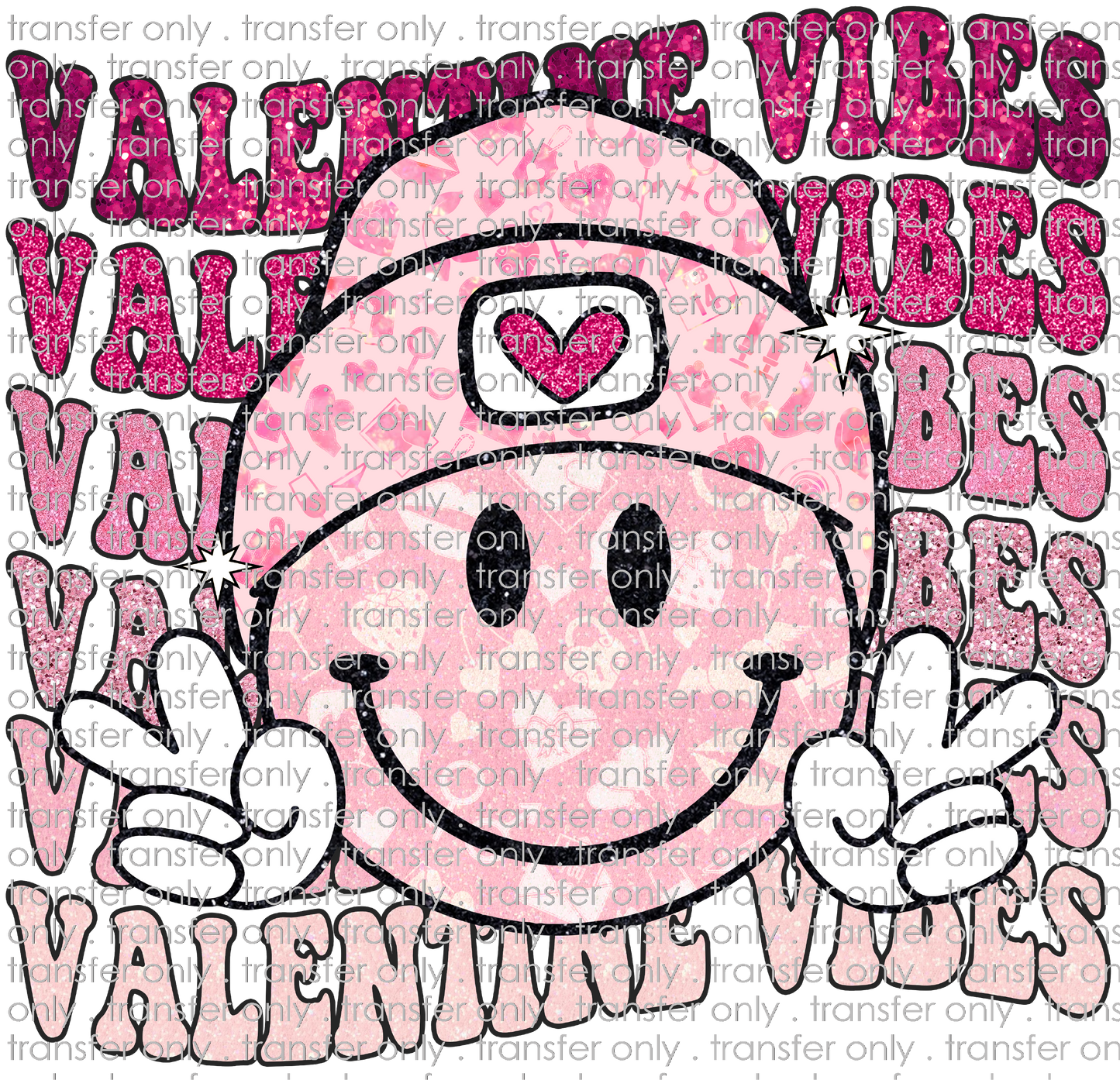 VAL 400 Valentine Vies Smiley Face Retro