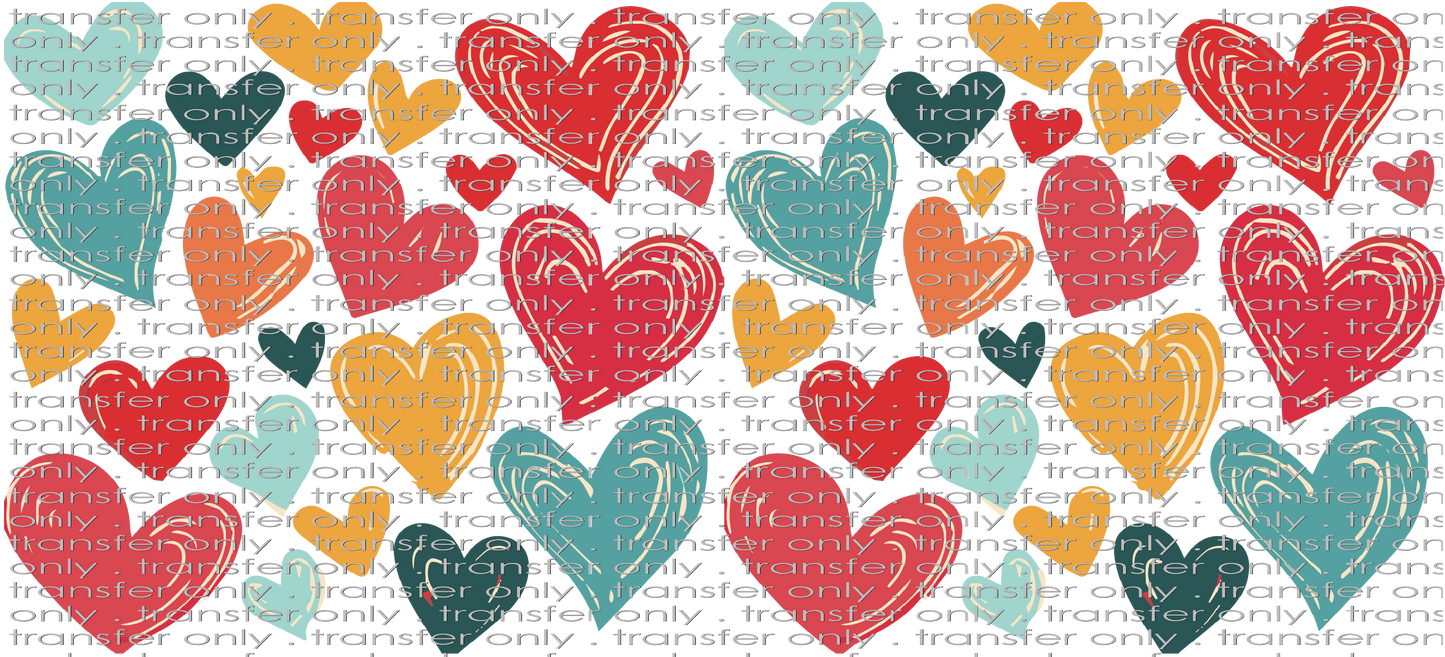 VAL UV 123 Colorful Valentine Hearts UV DTF 16oz Wrap