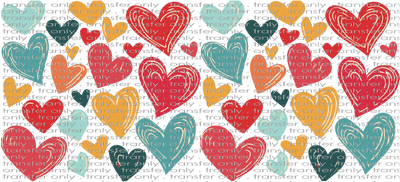 VAL UV 123 Colorful Valentine Hearts UV DTF 16oz Wrap