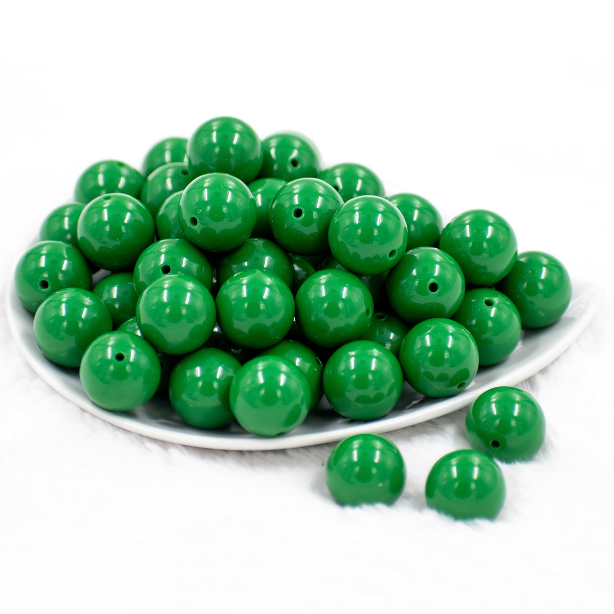 20mm Solid Bubblegum Beads