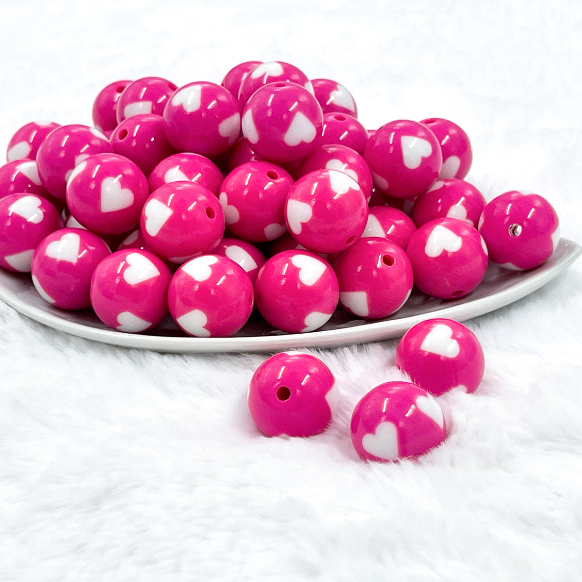 20mm Specialty Design Acrylic Bubblegum Beads