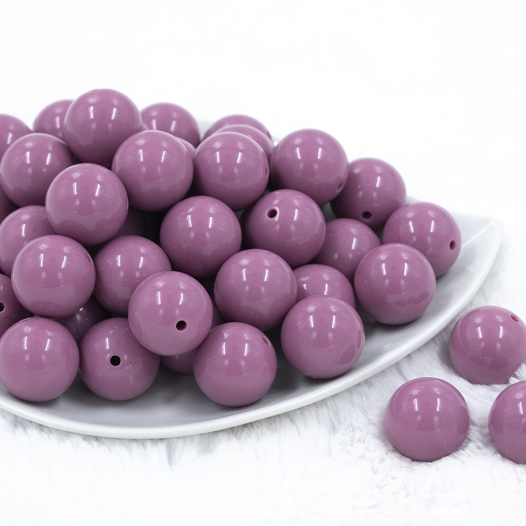 20mm Solid Bubblegum Beads