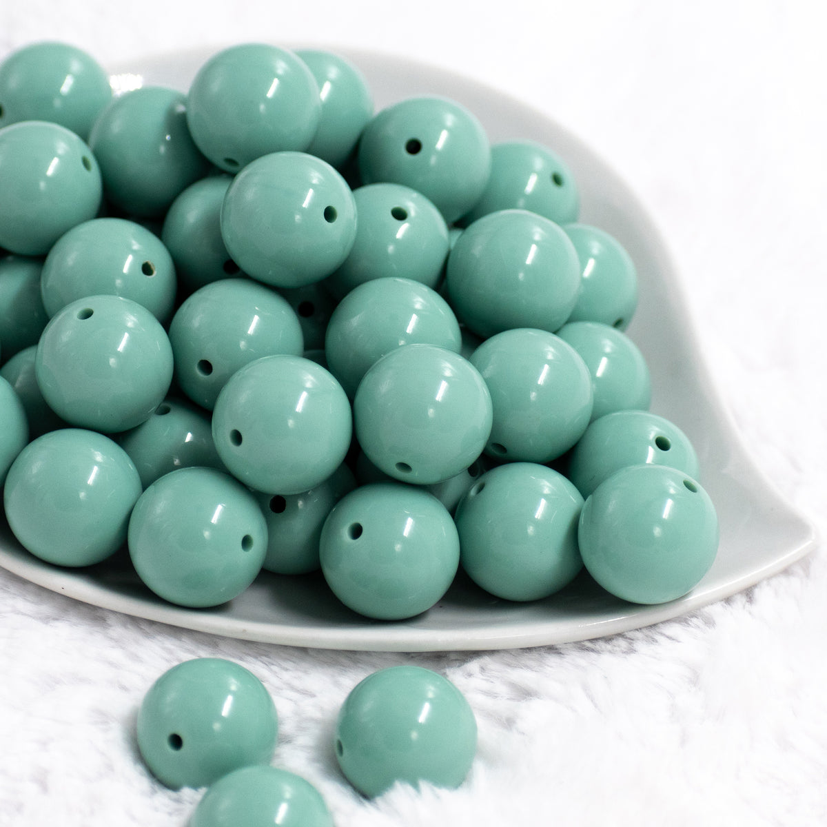 20mm Solid Bubblegum Beads