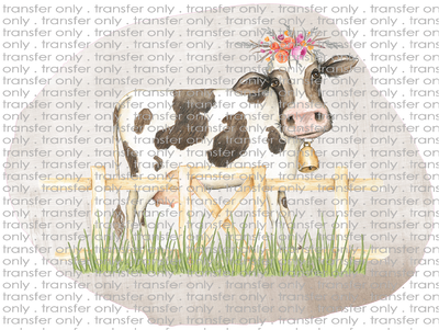 ANM 20 Girl Cow with Fence