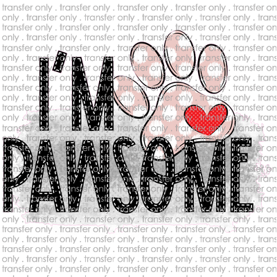 ANM 42 Pink dot paw Im pawsome