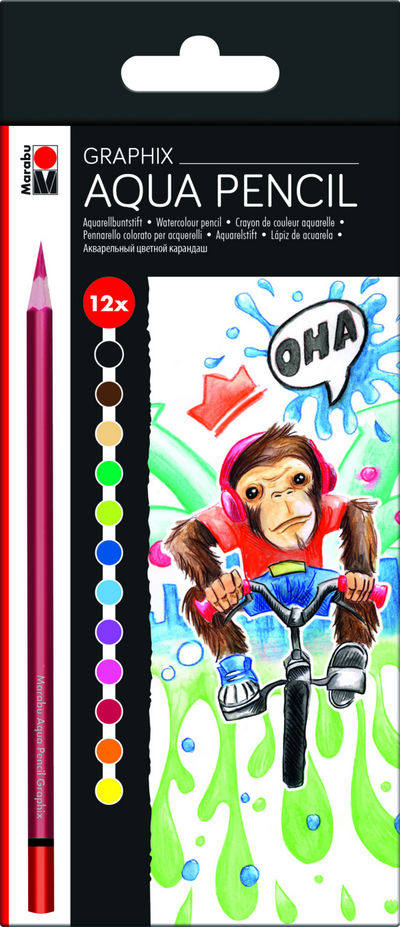 Funky Monkey Aqua Pencils