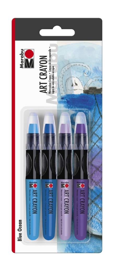 Art Crayon Blue Ocean Set