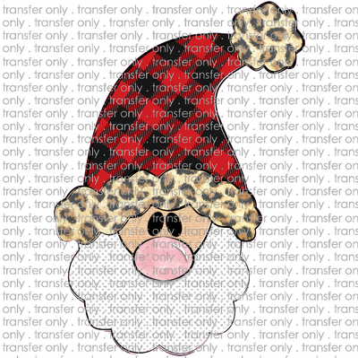 CHR 358 Santa tall hat buffalo plaid leopard