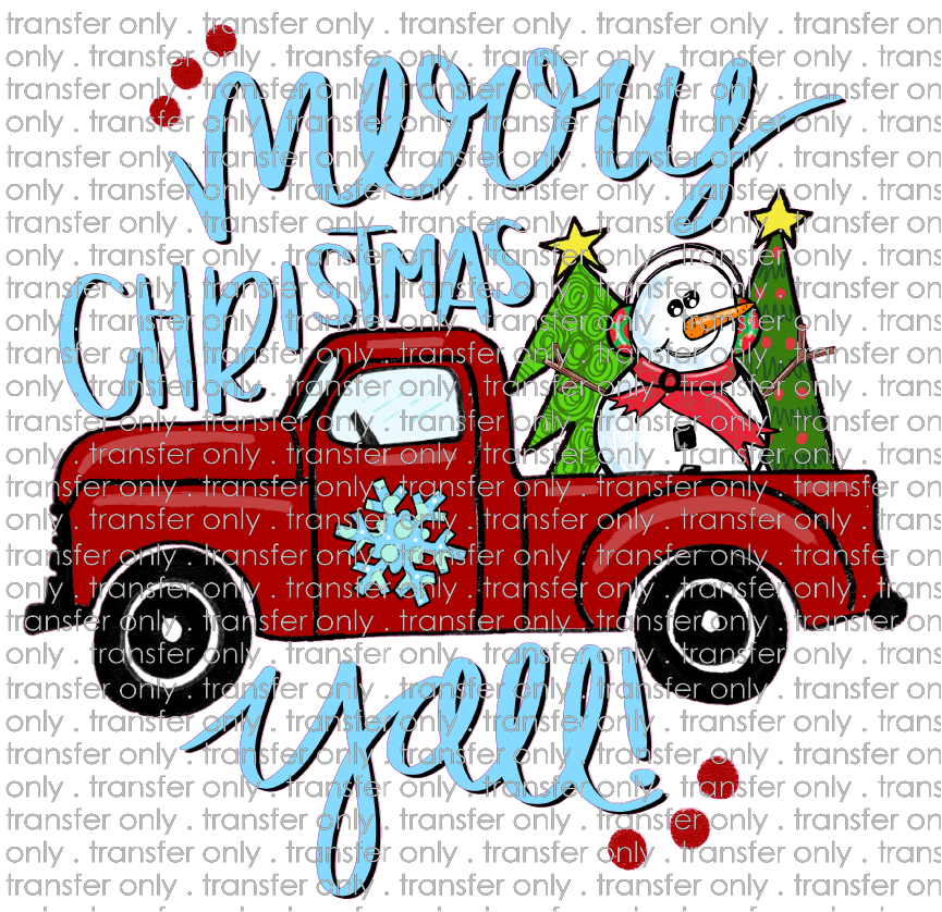 CHR 580 Merry Christmas Y'll Truck with Trees