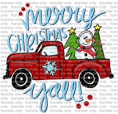 CHR 580 Merry Christmas Y'll Truck with Trees