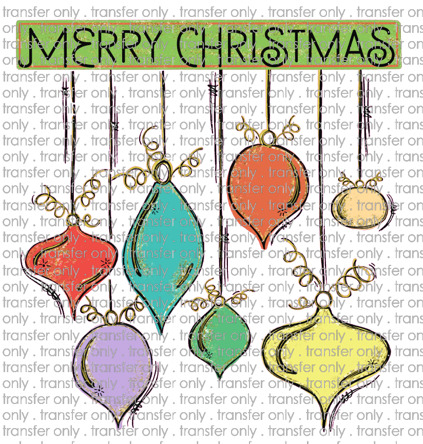 CHR 607 Merry Christmas Ornaments