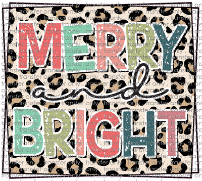 CHR 629 Merry and Bright Leopard Boarder