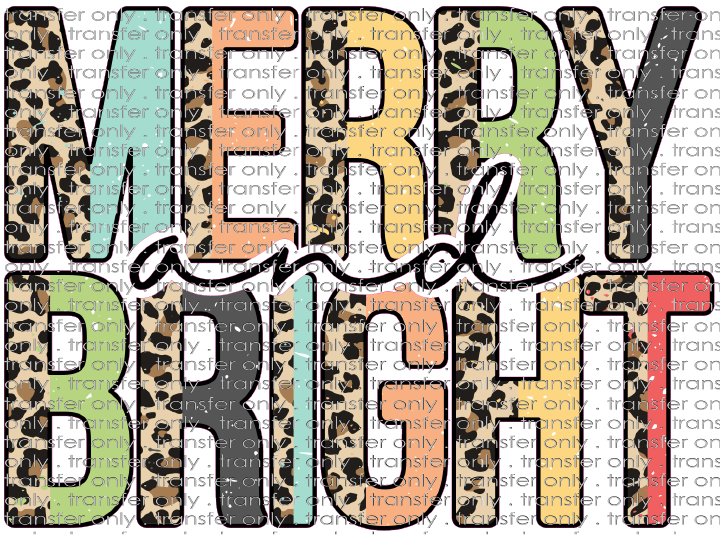 CHR 639 Merry and Bright with leopard