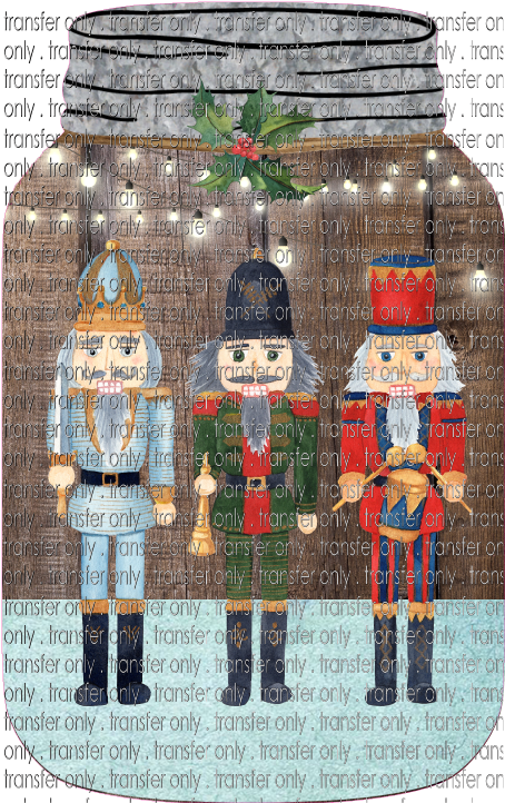 CHR 656 Nutcrackers on Mason Jar