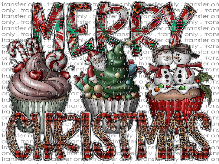 CHR 726 Merry Christmas Cupcakes