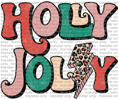 CHR 743 GRUNGE HOLLY JOLLY RETRO BOLT