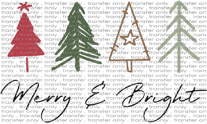 CHR 751 Merry & Bright Trees Thin