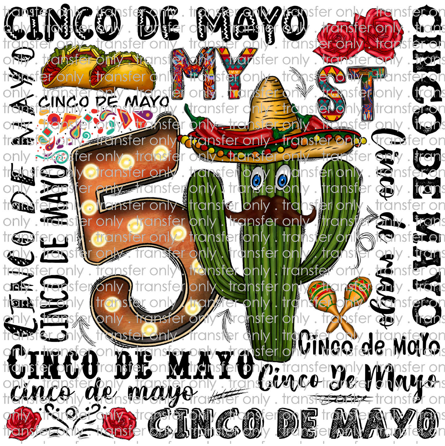 CINCO 010 Cinco De Mayo Wordart