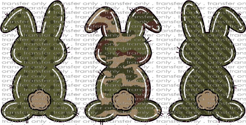 EST 107 Camo Bunny Trio